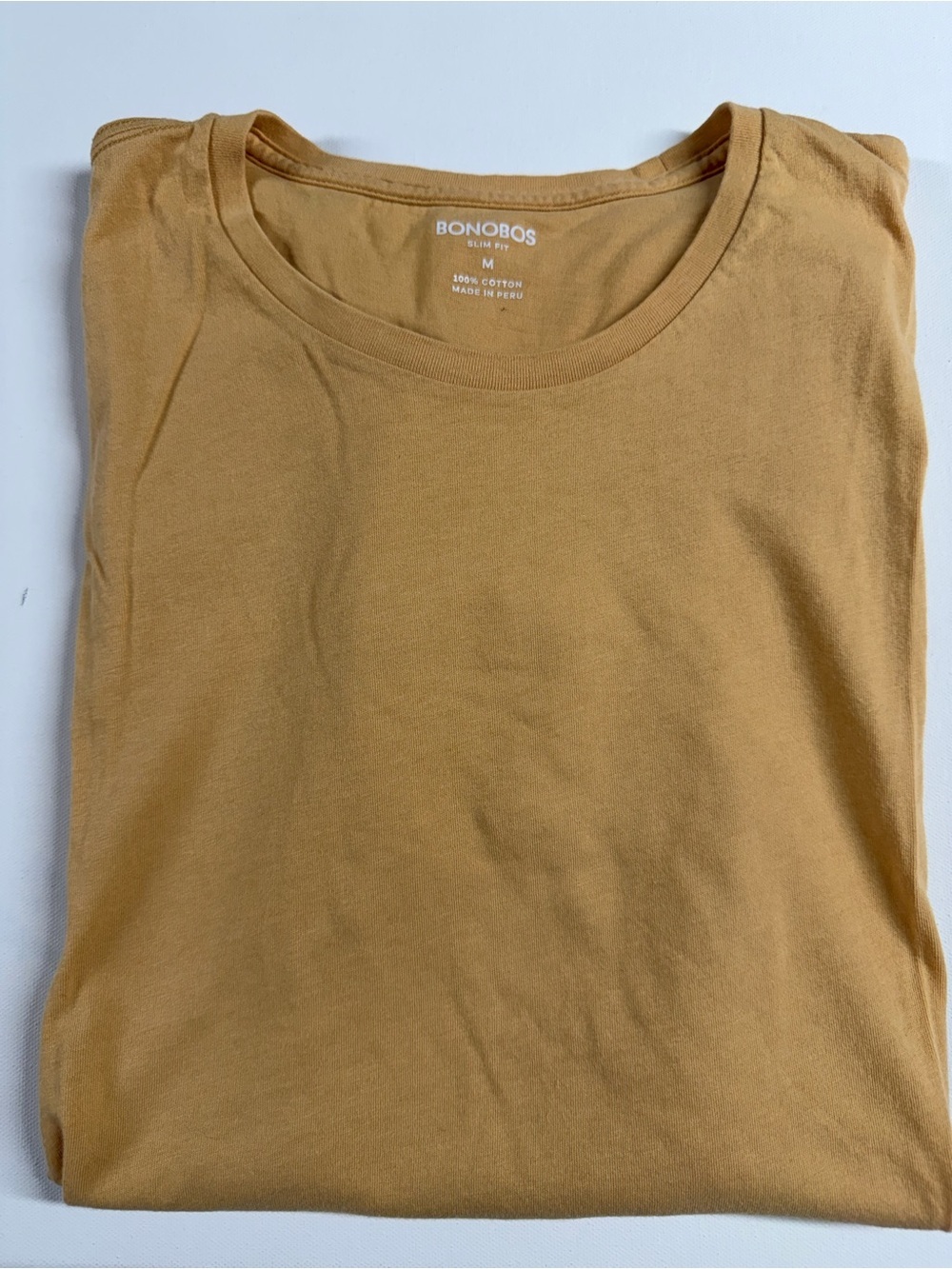 Bonobos Short Sleeve Tee in Mustard